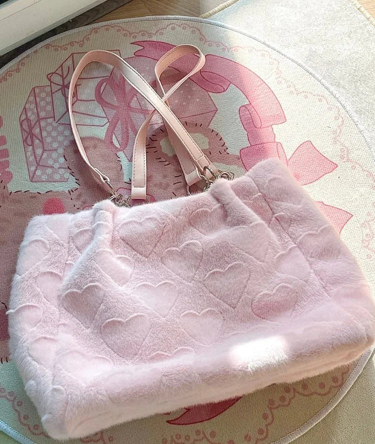 Pink Heart Bag Purse