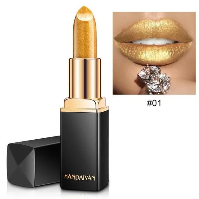 Professional Lips Makeup Waterproof Shimmer Lipstick