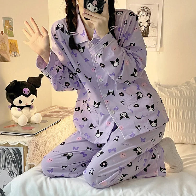 Kawaii Cute Cartoon Devil Pajamas Set