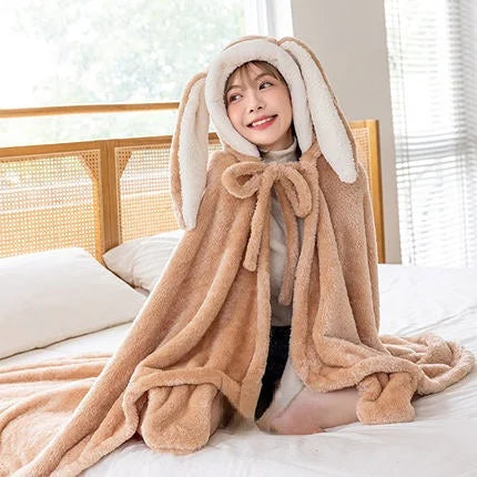 Kawaii Animal Bunny Fleece Cape