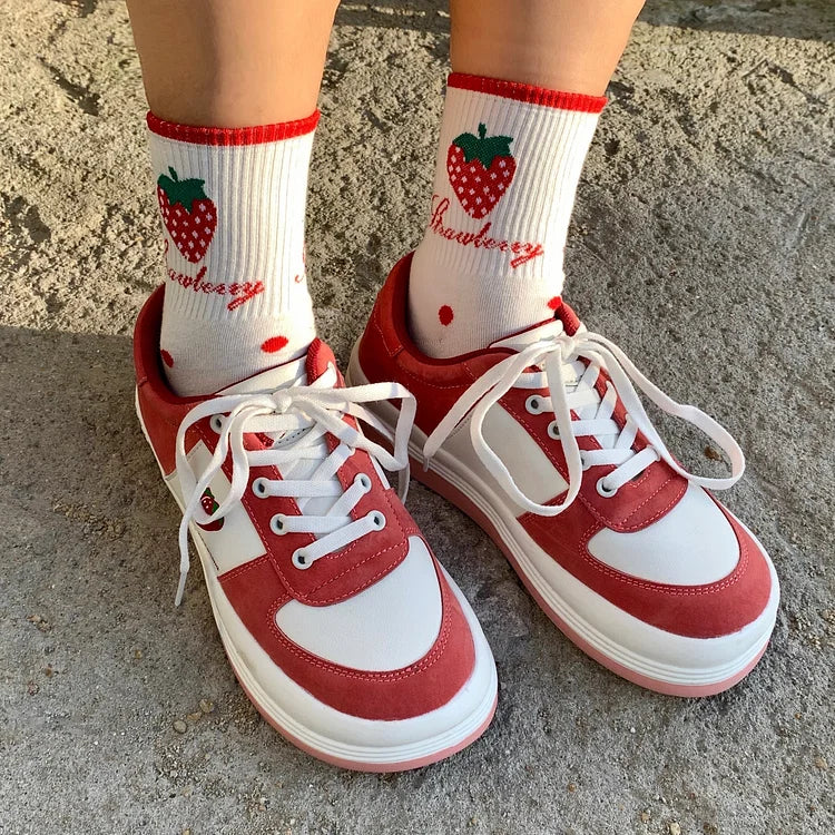 Strawberry Casual Red Shoes