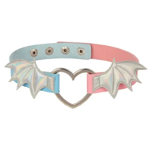 Lovely Devil Wings PU Choker