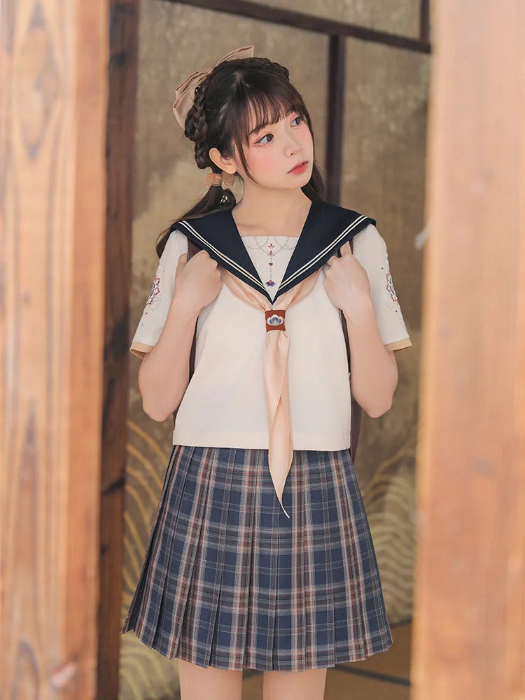 Japanese Style Tribal Feast Jk Uniform Skirt