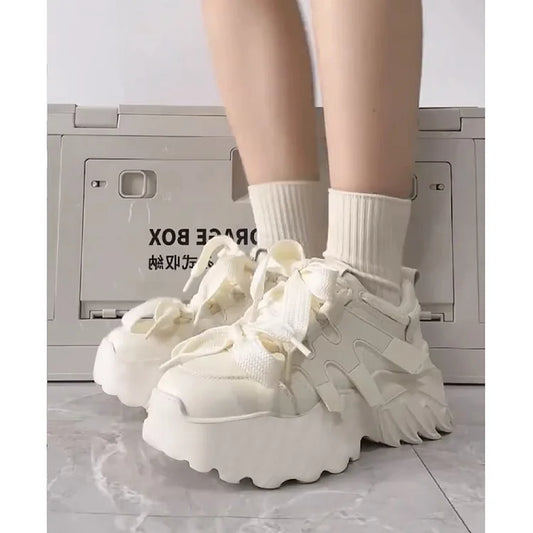 Sweet Stylish Chic White Bow Sneakers