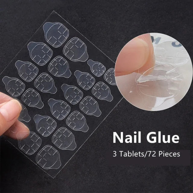 24pcs/box Kawaii Butterfly Lovely Wearable Press On Fake Nails