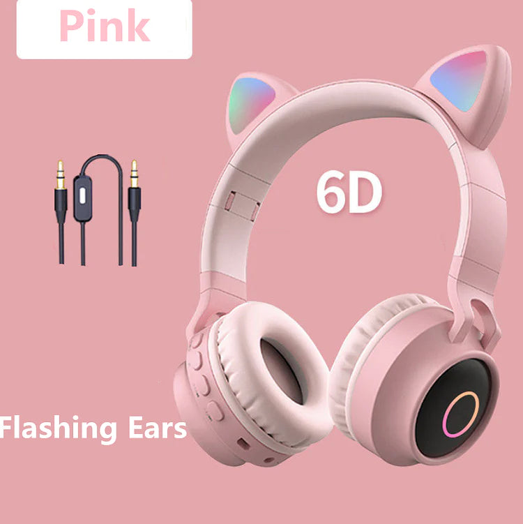 5 Colors of Glowing Cat Ear Wireless Bluetooth Headset