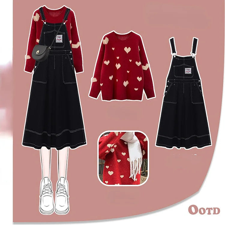 Ollie Sweet Overalls Set