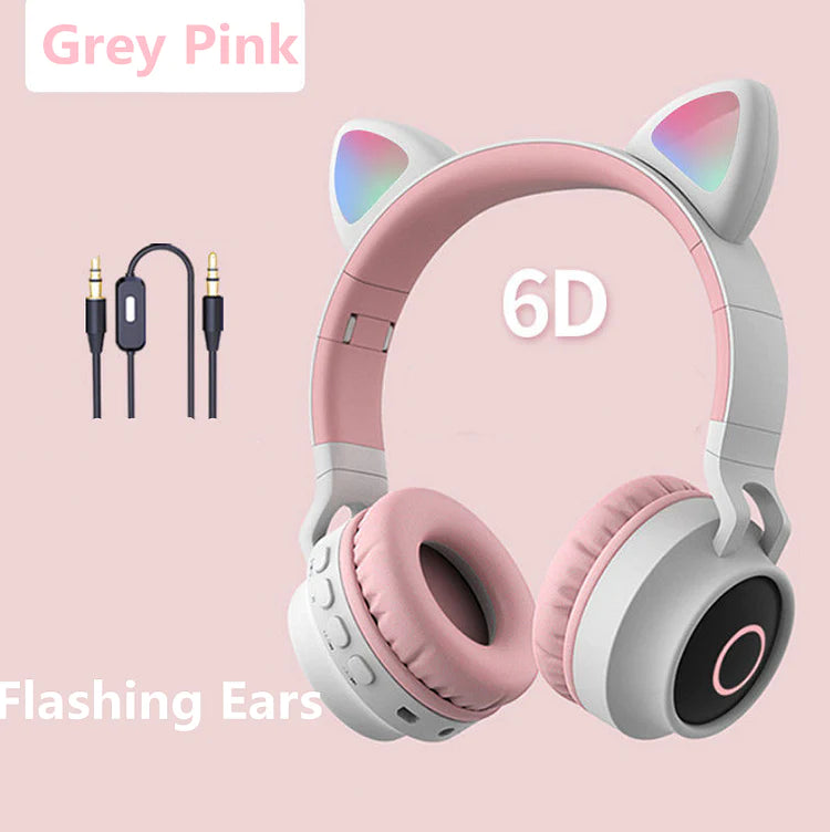 5 Colors of Glowing Cat Ear Wireless Bluetooth Headset