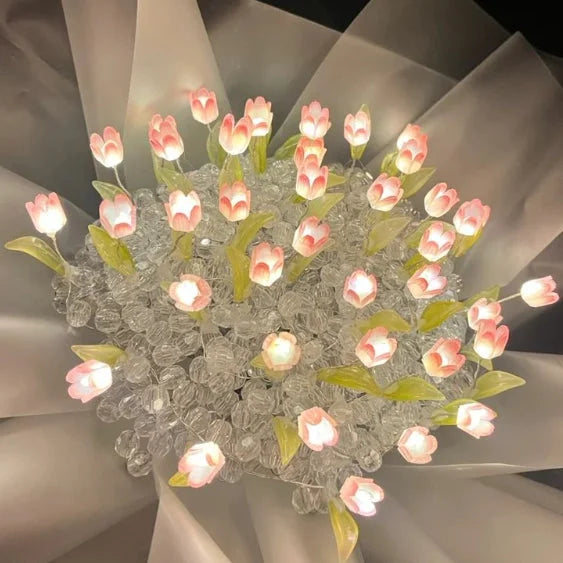 DIY Tulip Bouquet Lamp