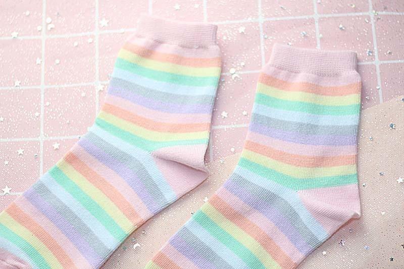 Milky Rainbow Socks