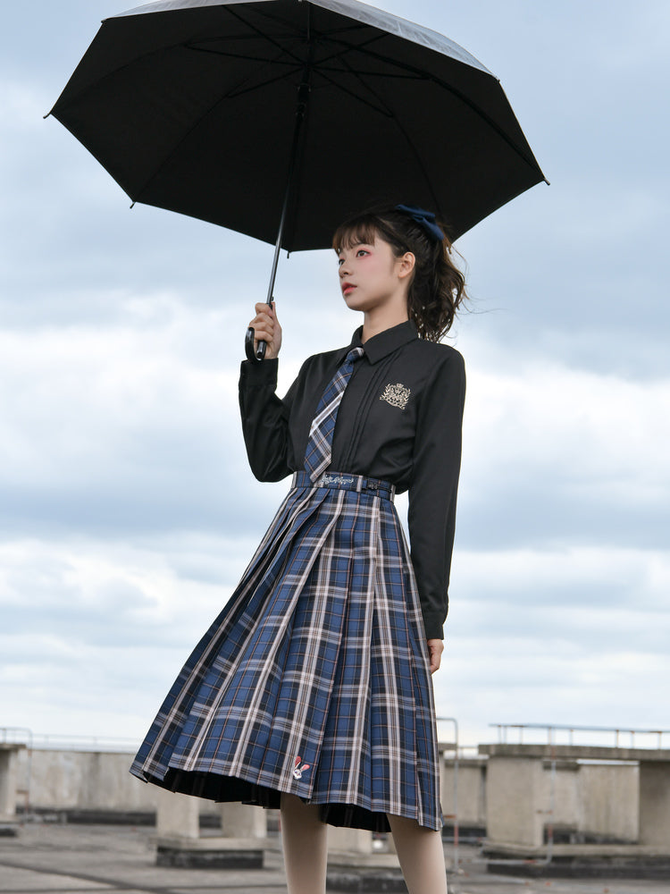 Zootopia Pleated Plaid Skirt