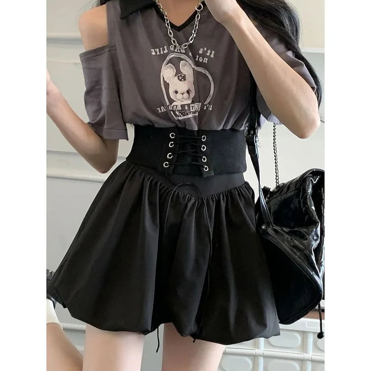 It's not a Bad Life Rabbit Bunny Top/Bubble Skirt