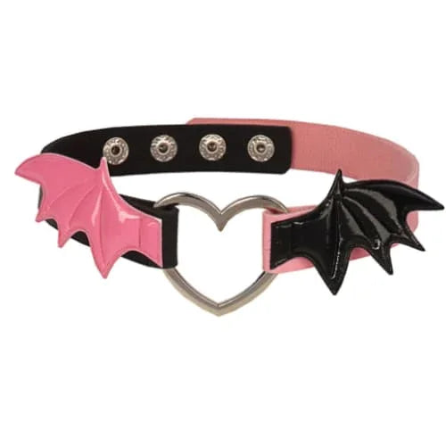 Lovely Devil Wings PU Choker