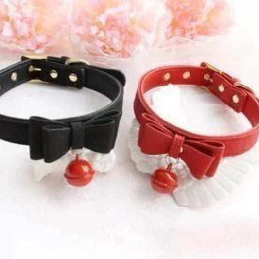 Bow & Bell Kitten Collar