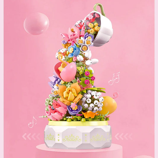 Building Block Flower Music Box