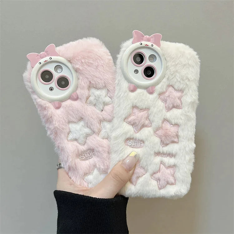 Fluffy Pastel Star Phone Case