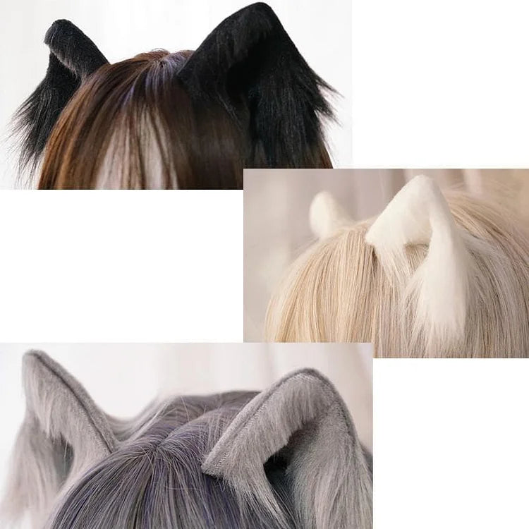 5 Colors Kawaii Plush Cat Ears Hair Clip