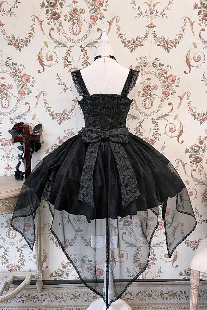 Gothic Blooding Rose JSK Dress Full Set