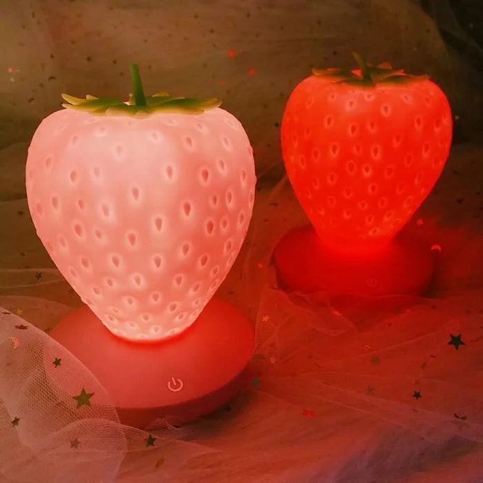 White/Red/Pink Kawaii Strawberry Lamp