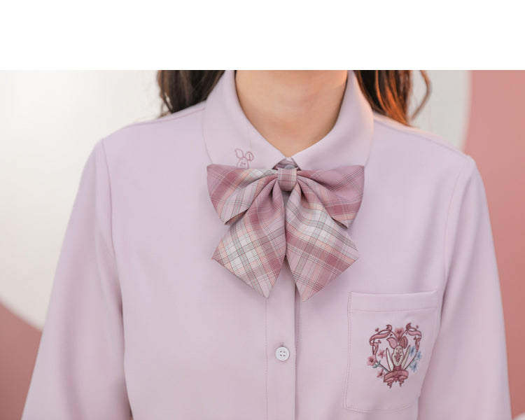 Piglet Plaid Skirt Bow Tie / Tie / Shoulder Straps