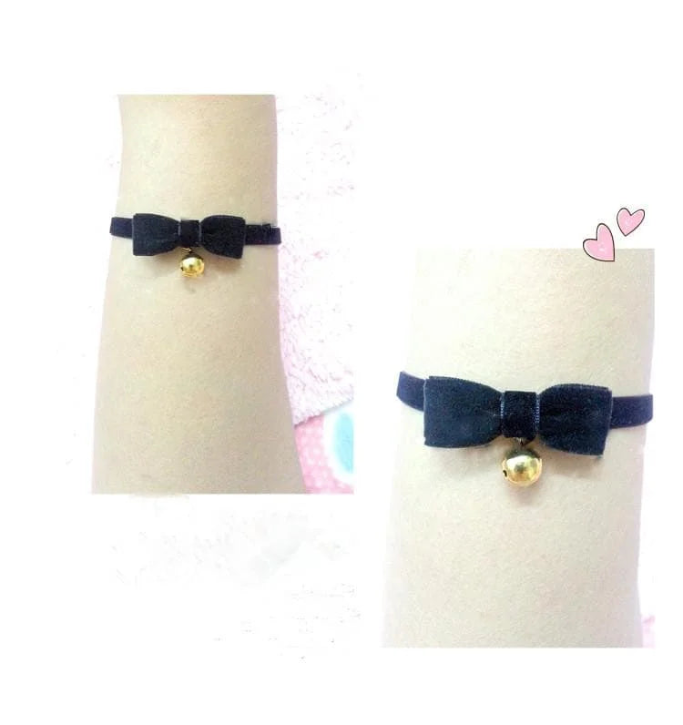 Black Kawaii Cosplay BraceletChoker