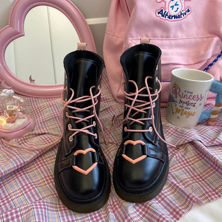 Love Pink Martin Boots