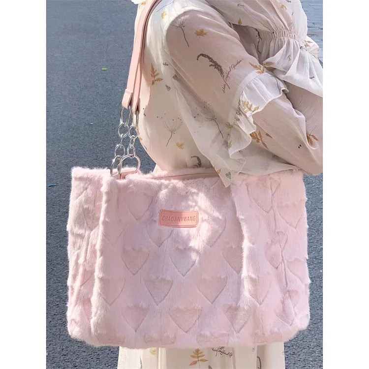 Pink Heart Bag Purse