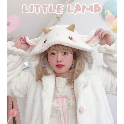 [Fully Payment Reservsation] Kawaii Sleepy Bear Cute Cat Winter Lolita Coat