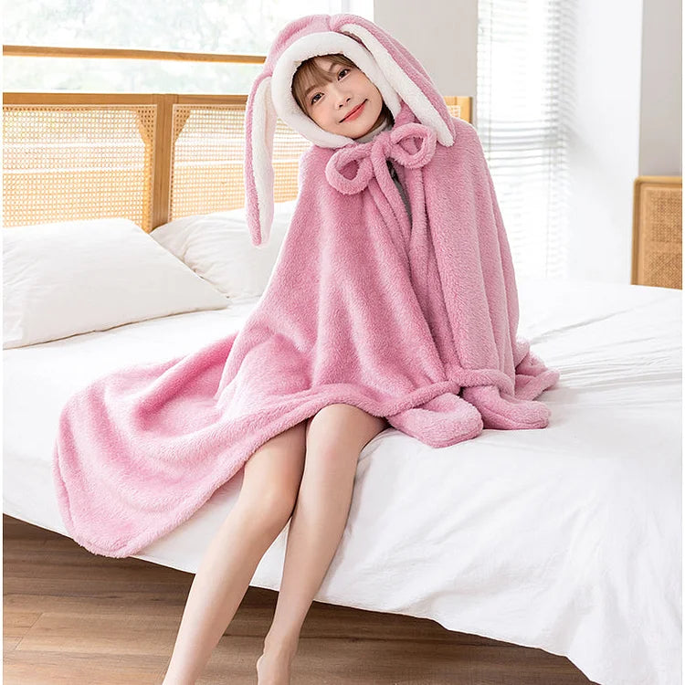 Kawaii Animal Bunny Fleece Cape