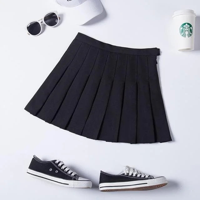 Fashion Preppy Style Plaid Skirt