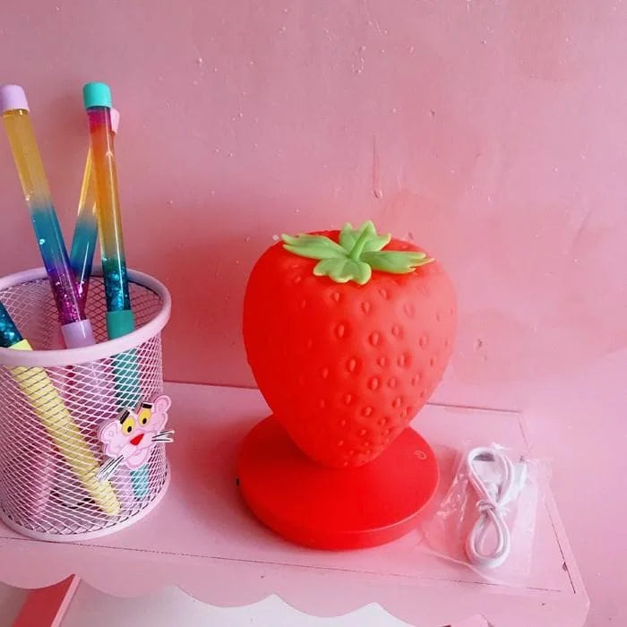 White/Red/Pink Kawaii Strawberry Lamp