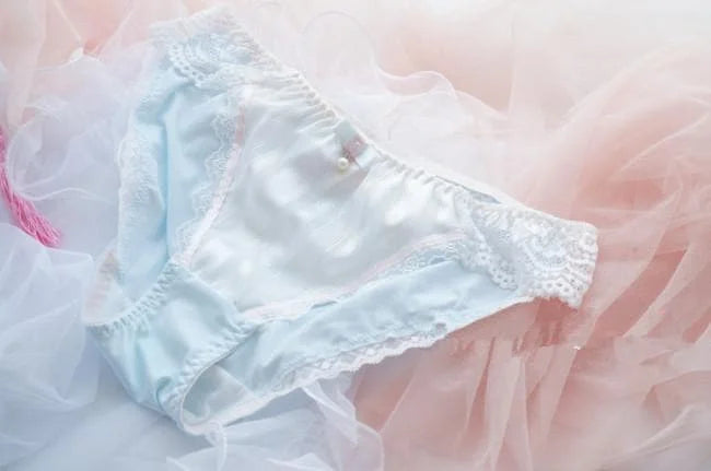 White/Pink/Blue Milky Lace Undies