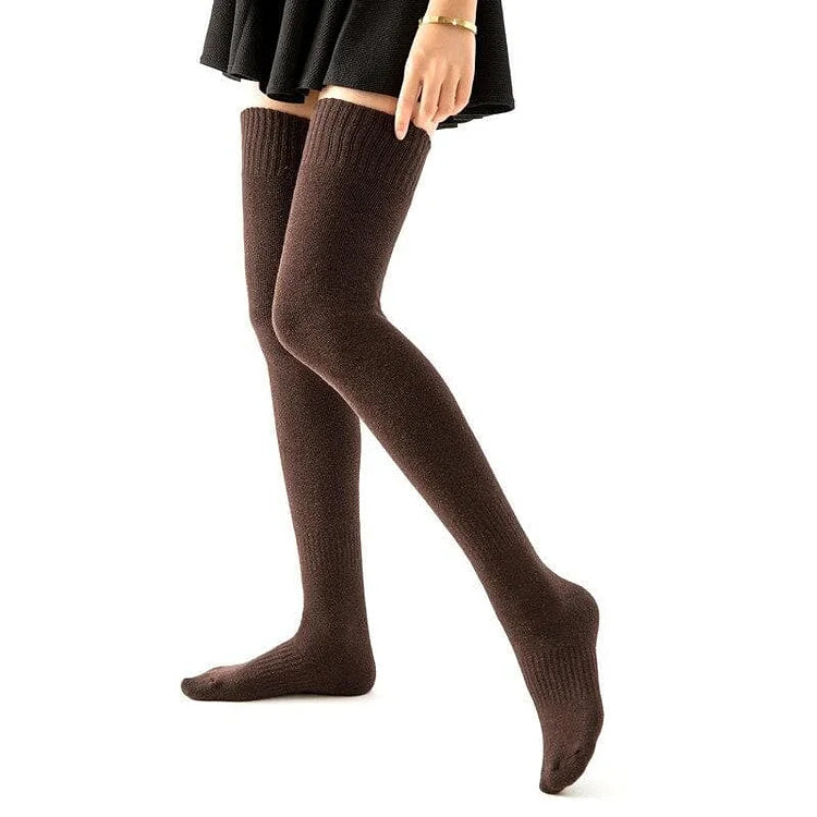 Winter Warm Cotton Thick Terry Socks Thigh High Over Knee High Socks