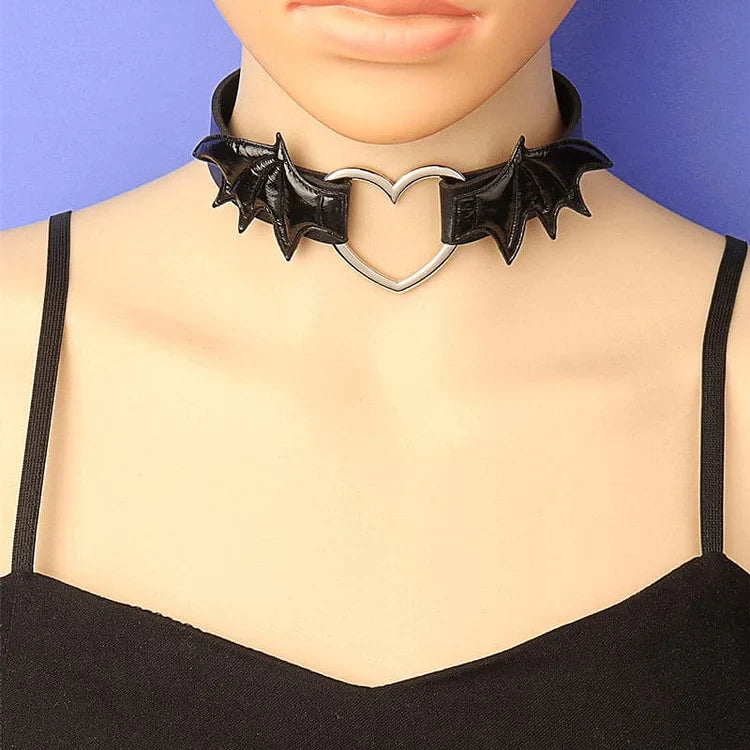 Lovely Devil Wings PU Choker