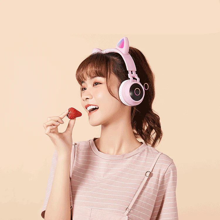 5 Colors of Glowing Cat Ear Wireless Bluetooth Headset