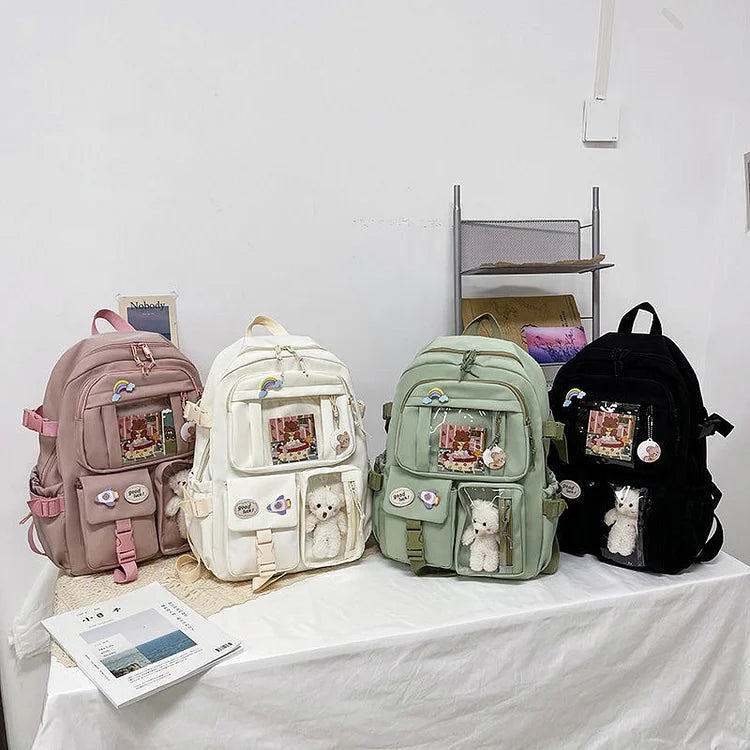 Waterproof Nylon Cute Backpacks School Bags