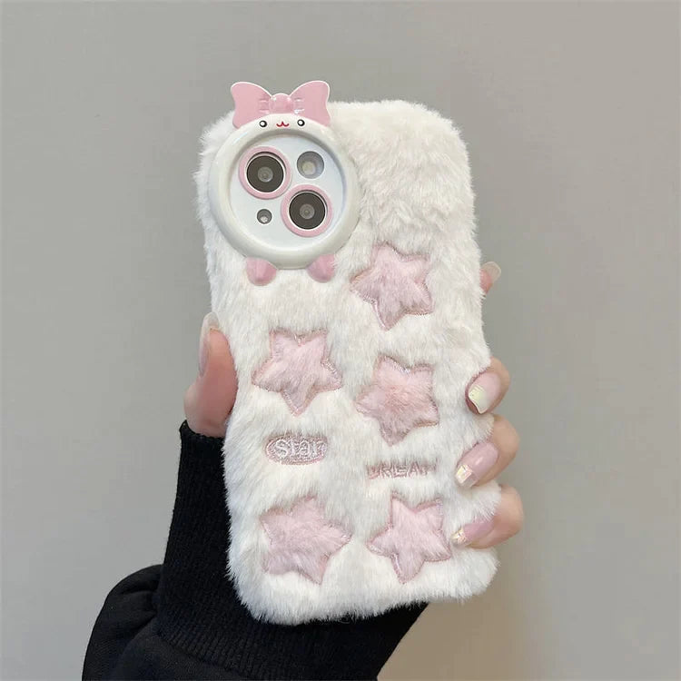 Fluffy Pastel Star Phone Case