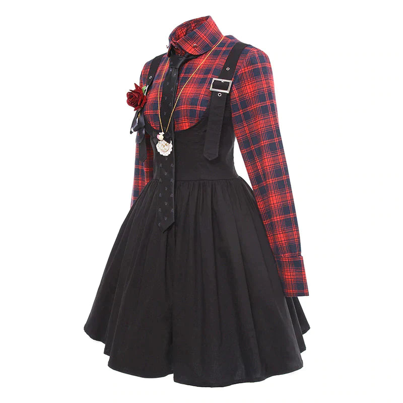 Tartan Suspender Dress (Complete Outfit)