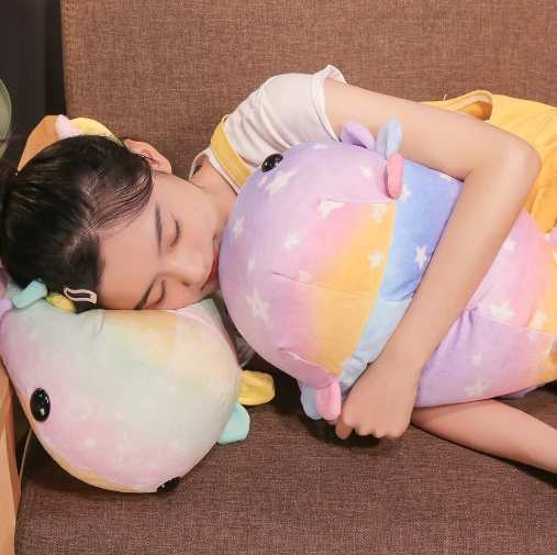 Kawaii Galaxy Colored Axolotl Plushie