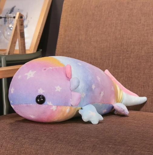 Kawaii Galaxy Colored Axolotl Plushie