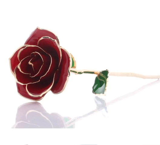 Permanent 24K Gold Long-Stem Rose