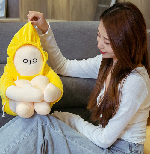 Cute Moody Banana Stuffed Toy Kawaii Plushies