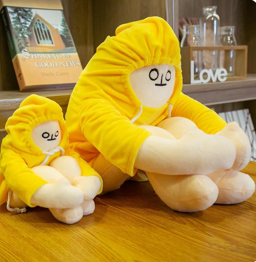 Cute Moody Banana Stuffed Toy Kawaii Plushies