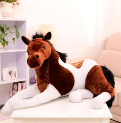 Realistic 3D Horse Stuffed Kawaii Animal Pillow Plushies-Available in 4 Colors