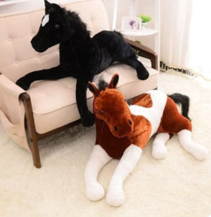 Realistic 3D Horse Stuffed Kawaii Animal Pillow Plushies-Available in 4 Colors