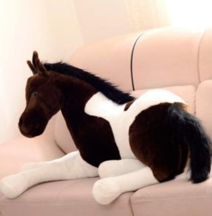 Realistic 3D Horse Stuffed Kawaii Animal Pillow Plushies-Available in 4 Colors