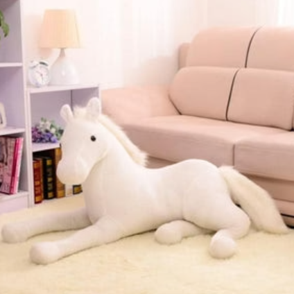 Realistic 3D Horse Stuffed Kawaii Animal Pillow Plushies-Available in 4 Colors