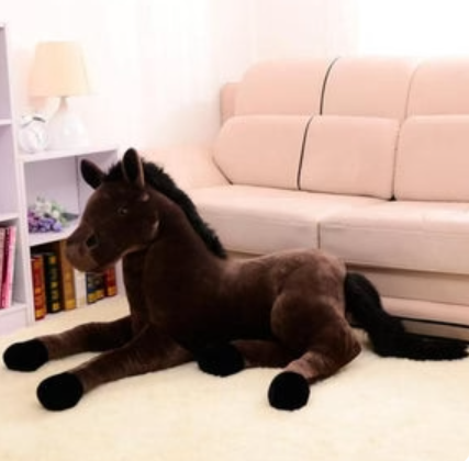 Realistic 3D Horse Stuffed Kawaii Animal Pillow Plushies-Available in 4 Colors