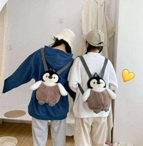 Kawaii Baby Penguin Plush Backpack - Kawaii Bag