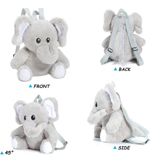 Super Cute Plush Elephant Backpack